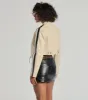 Cool Girl Chic Striped Faux Leather Jacket sold by Windsor