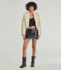 Cool Girl Chic Striped Faux Leather Jacket sold by Windsor
