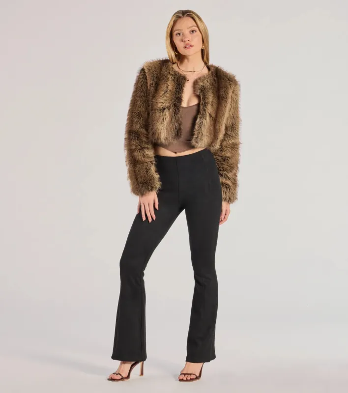 Bring The Drama Flared High-Waist Pants sold by Windsor