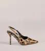 Wild Glam Leopard Print Slingback Pumps sold by Windsor