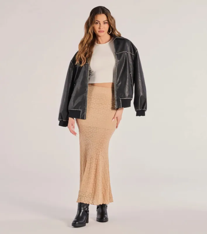 Boho Beauty Floral Lace Maxi Skirt sold by Windsor