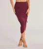 Sculpted Chic Ruched Midi Skirt sold by Windsor