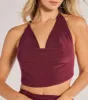 Sculpted Chic Ruched Halter Top sold by Windsor