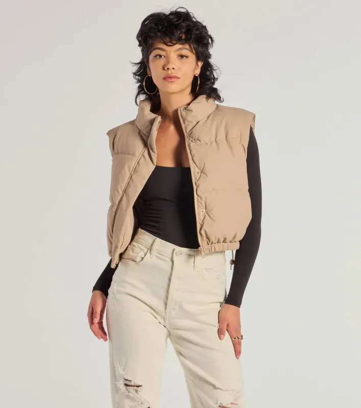 Chill Vibes Only Puffer Vest sold by Windsor
