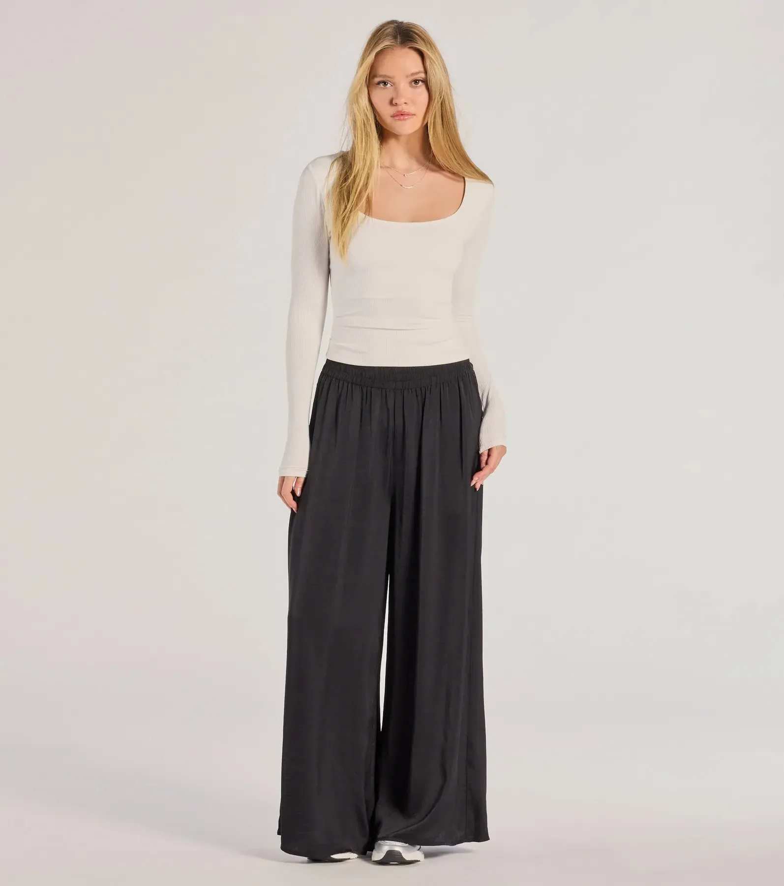 Laidback Luxe Wide-Leg Palazzo Pants sold by Windsor