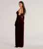 Inez Beaded Applique Velvet Formal Dress With Gloves sold by Windsor