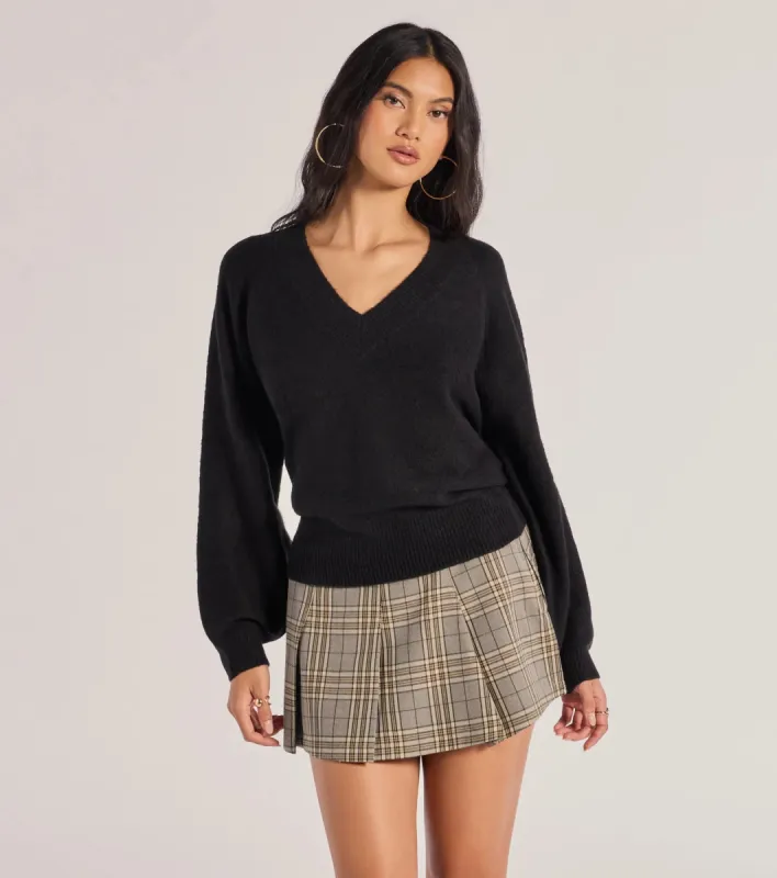 Comfy Chic Knit V-neck Pullover Sweater sold by Windsor