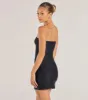 Serve Sultry Style Strapless Cutout Mini Dress sold by Windsor