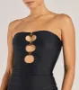 Serve Sultry Style Strapless Cutout Mini Dress sold by Windsor