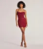 Glam Babe Rhinestone Mesh Strappy Back Mini Dress sold by Windsor