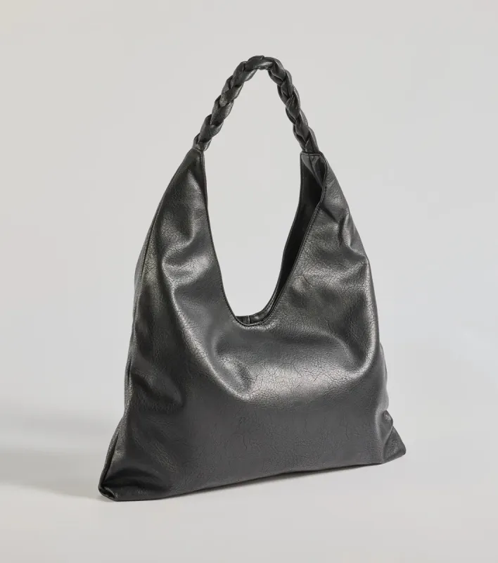 Braided Glam Slouchy Shoulder Bag sold by Windsor