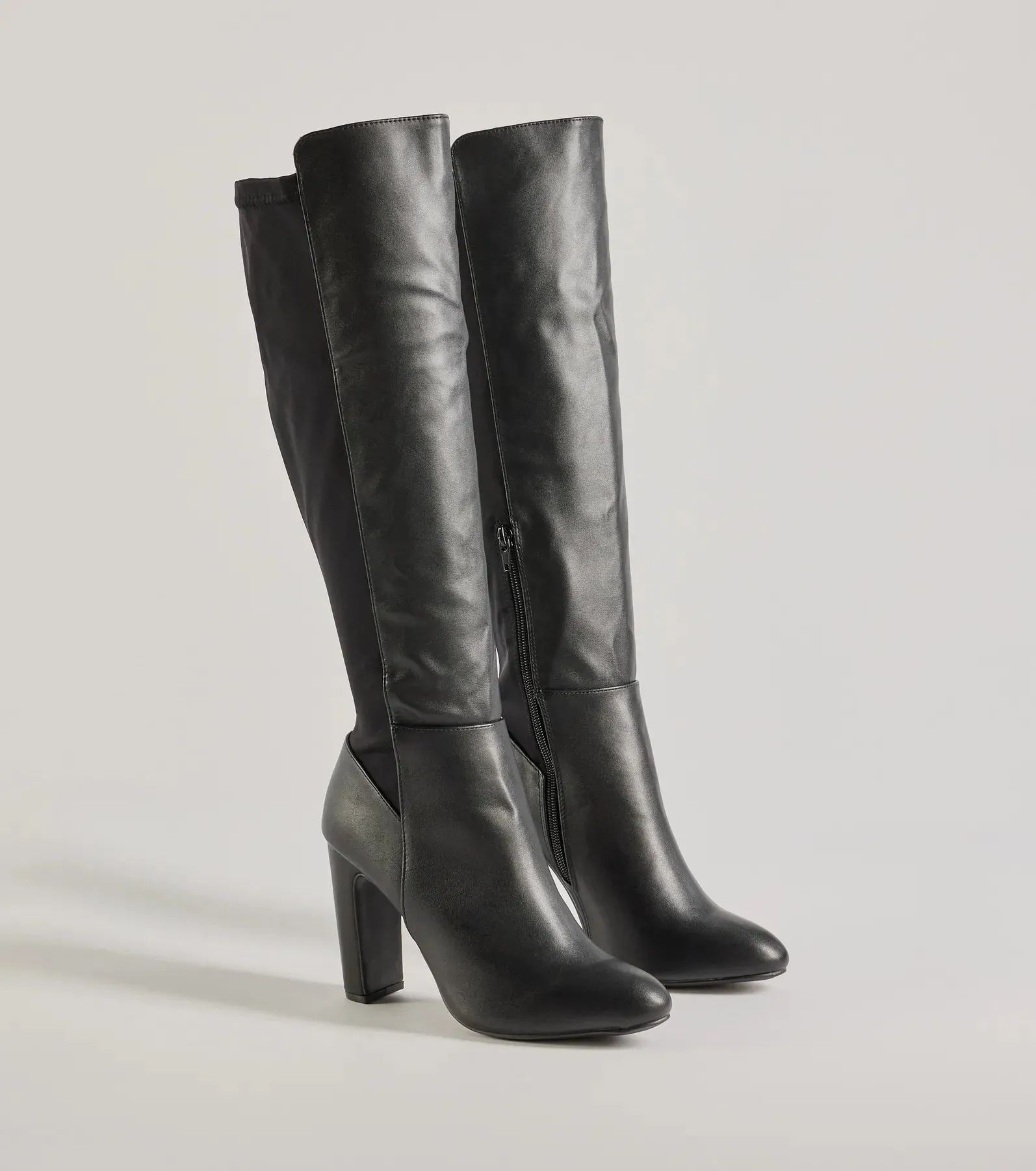Looking Sleek Under-The-Knee Block Heel Boots sold by Windsor