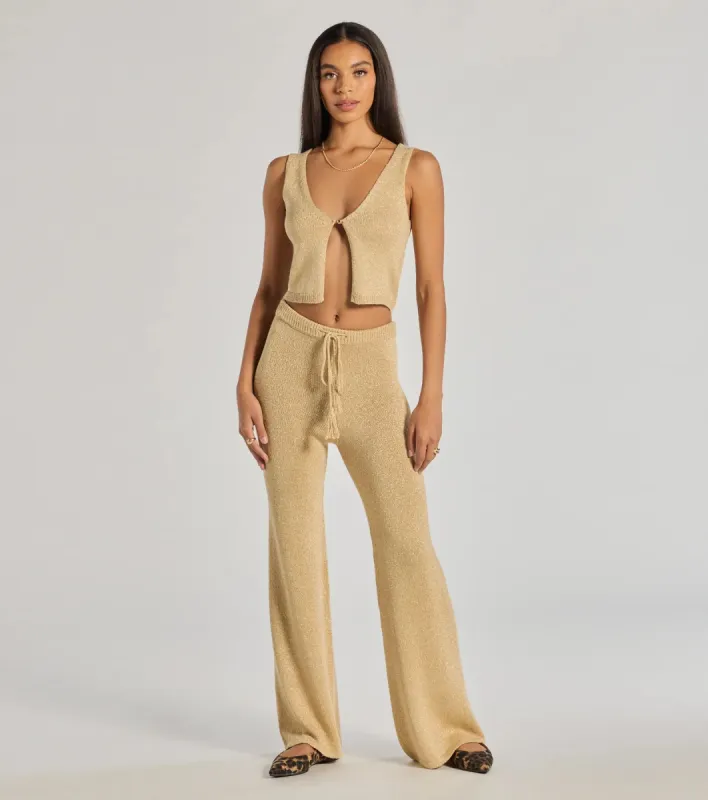 Cozy Luxe Lurex Knit Pants sold by Windsor