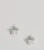 Glam Cutie Rhinestone And Pearl Bee Stud Earrings sold by Windsor