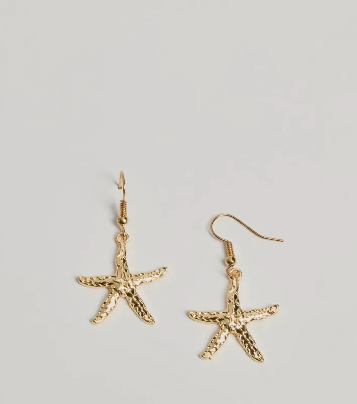 Coastal Chic Starfish Dangle Earrings sold by Windsor