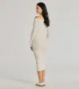 Sleek Vibes Off The Shoulder Knit Midi Dress sold by Windsor
