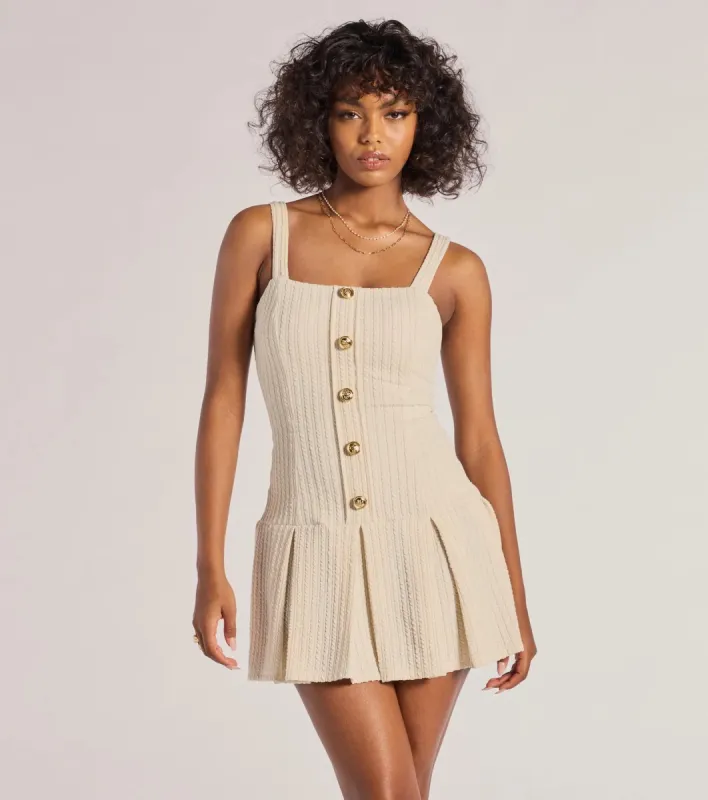Elevated Button-Down Drop Waist Mini Dress sold by Windsor