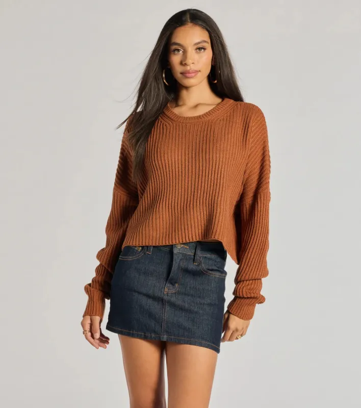 Chic Crew Ribbed Knit Sweater sold by Windsor