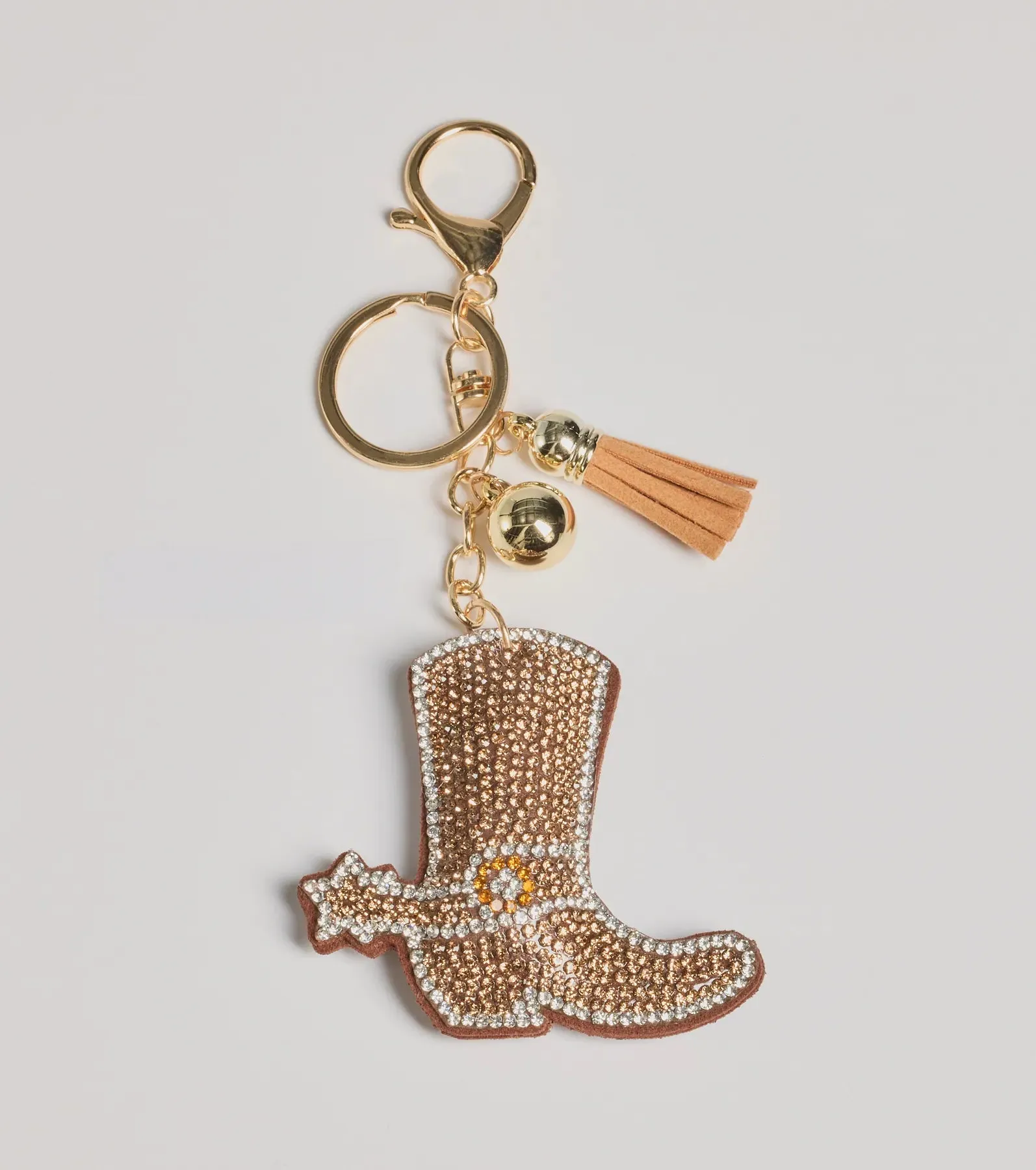 Glam Rhinestone Cowboy Boot Bag Charm sold by Windsor