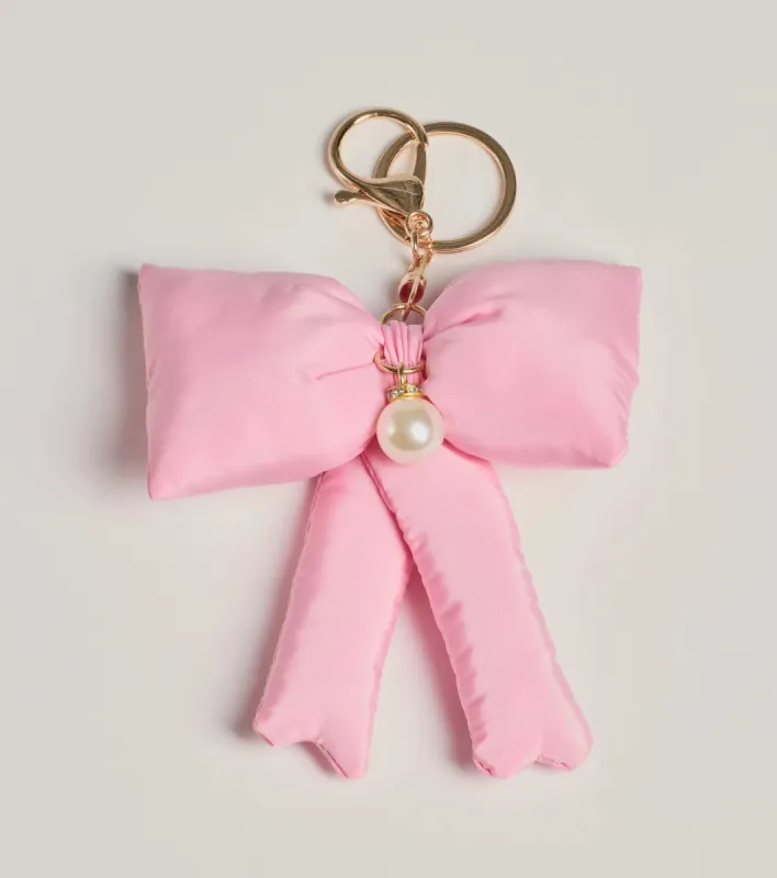 Cutest Detail Pearl Beaded Bow Bag Charm sold by Windsor