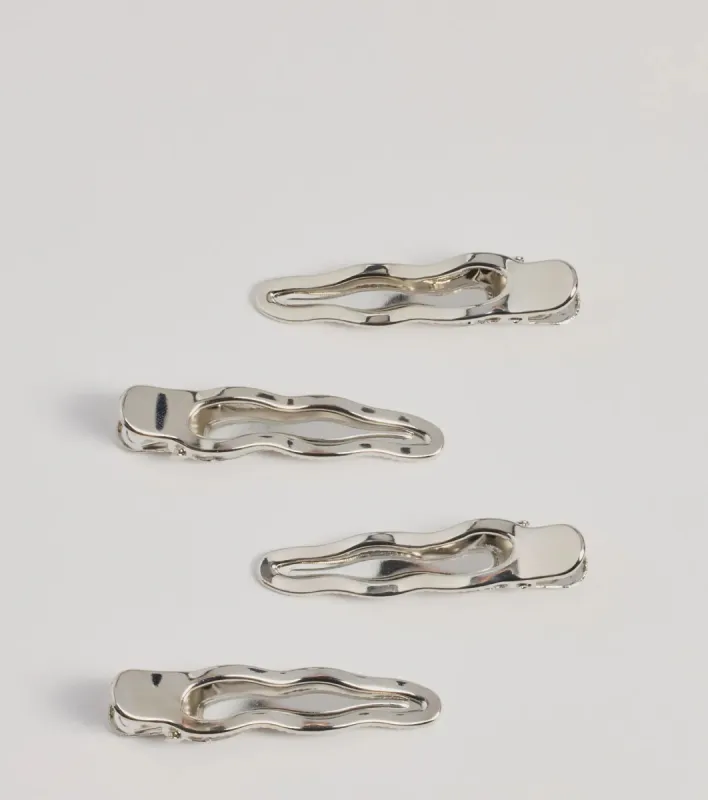 Geometric Twist Hair Clip Set sold by Windsor