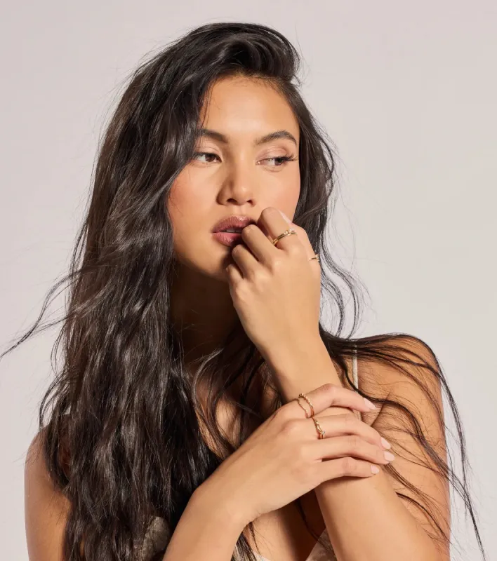 Dainty Charm Rhinestone Ring Multipack sold by Windsor