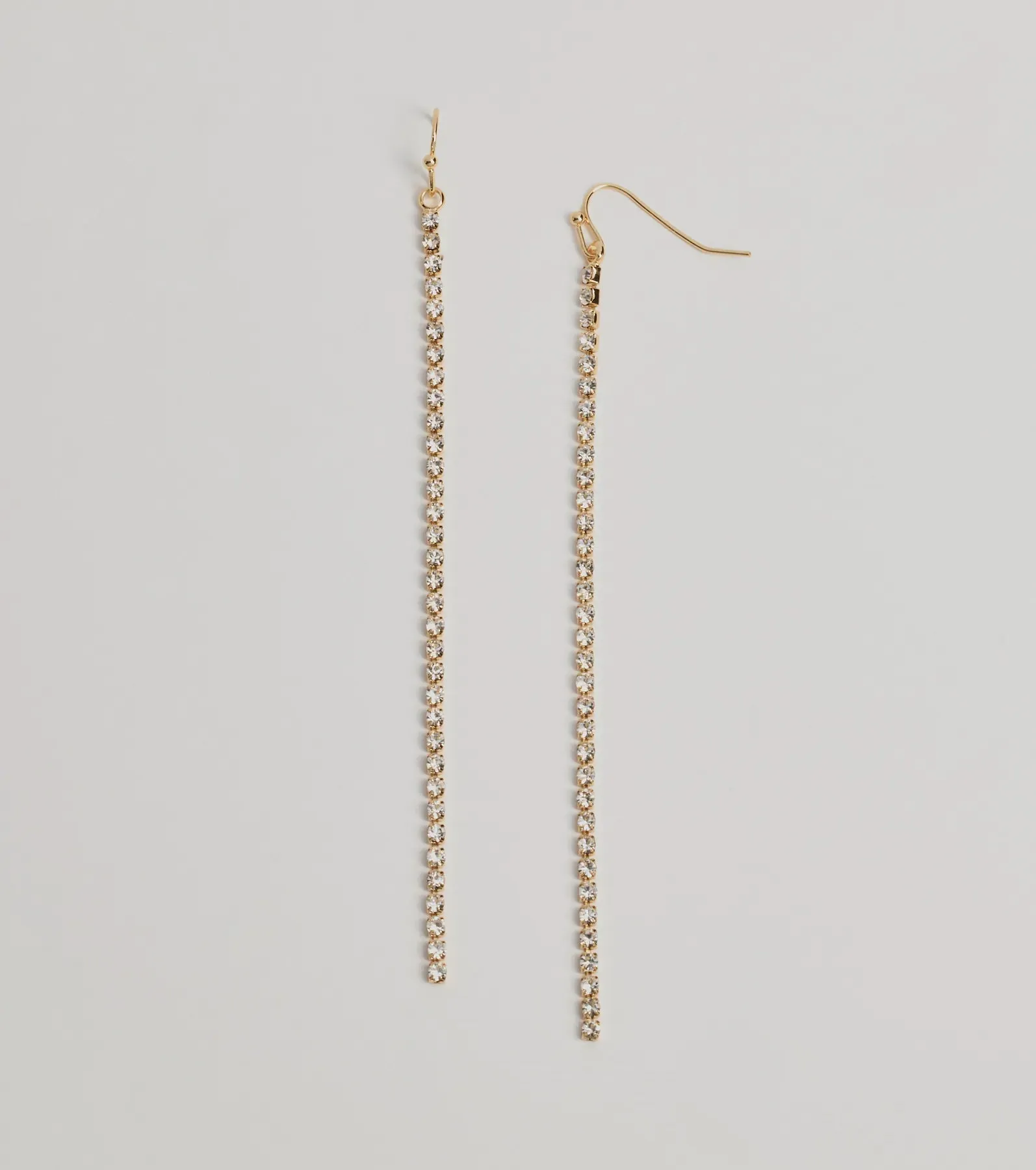 Endless Glam Linear Rhinestone Earrings sold by Windsor