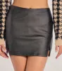 Glam It Up Faux Leather Skort sold by Windsor