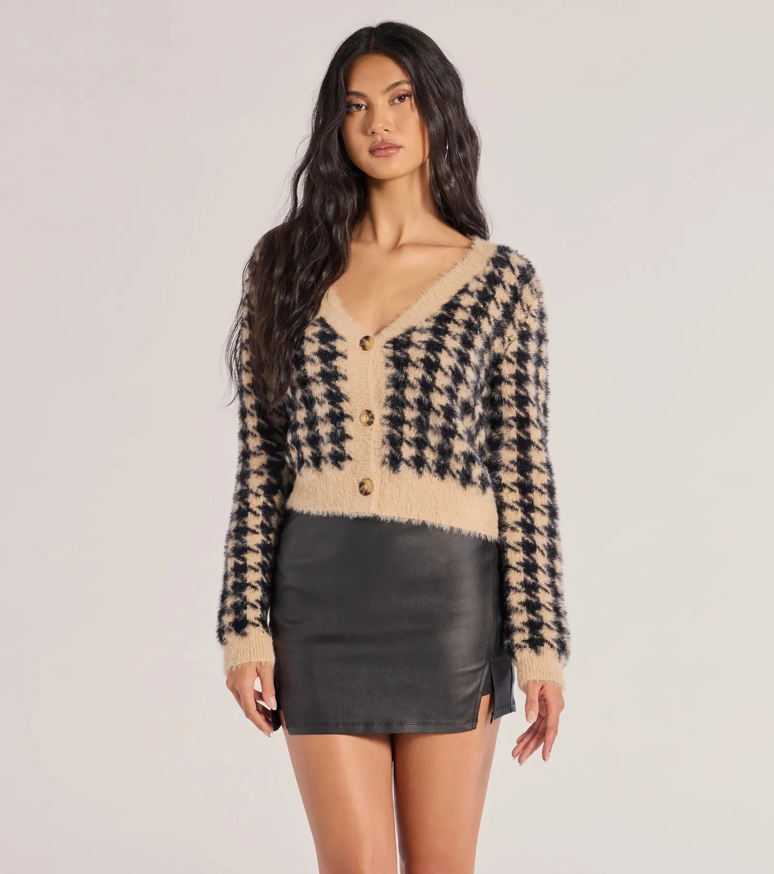 Glam It Up Faux Leather Skort sold by Windsor