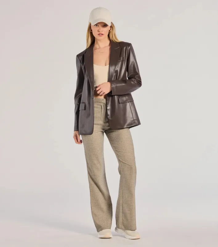 Checkered And Chic High-Waist Plaid Pants sold by Windsor