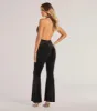 Glam In Motion Velvet Rhinestone Halter Jumpsuit sold by Windsor