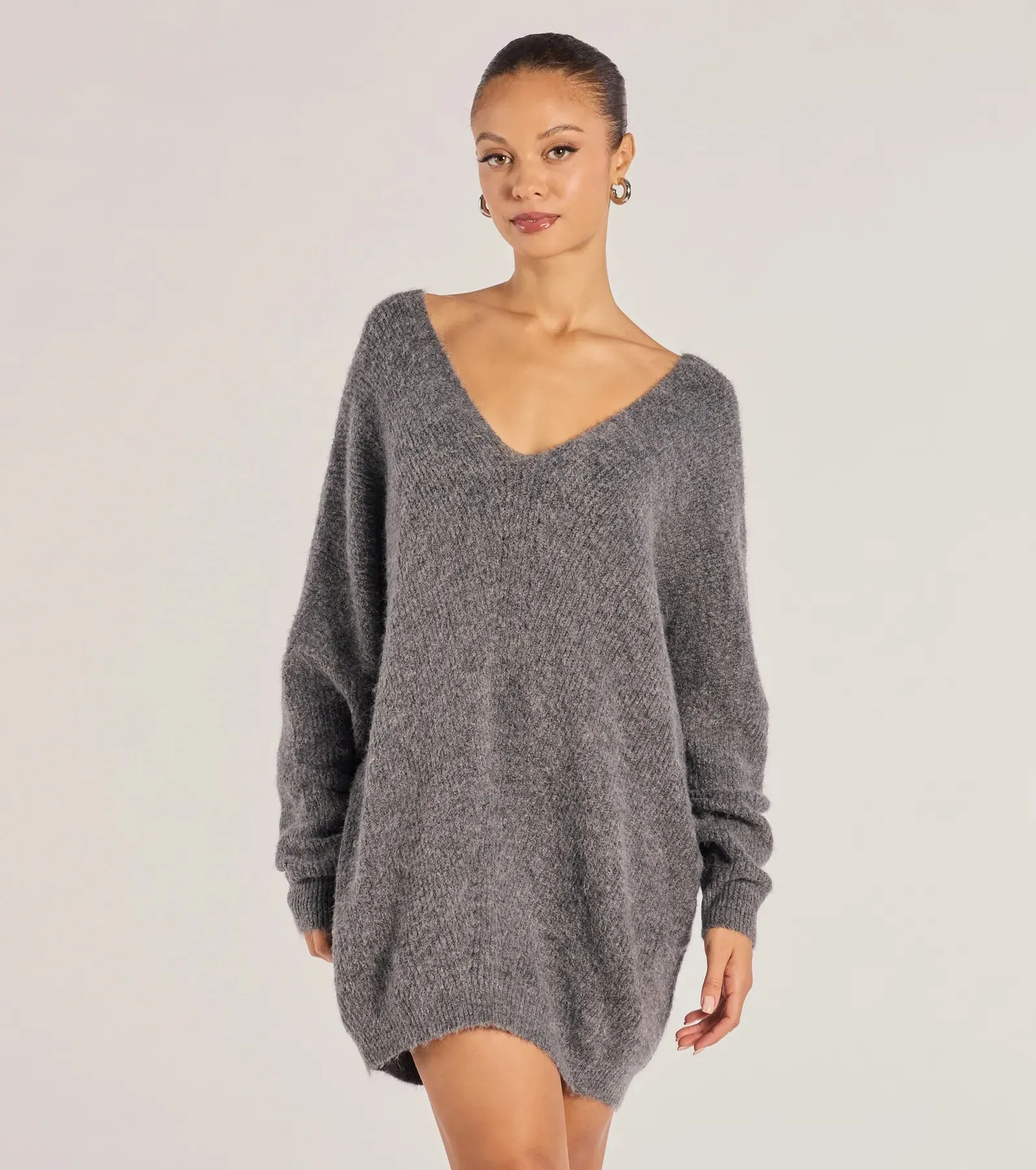 Effortless And Cozy Knit Long Sleeve Oversized Sweater sold by Windsor