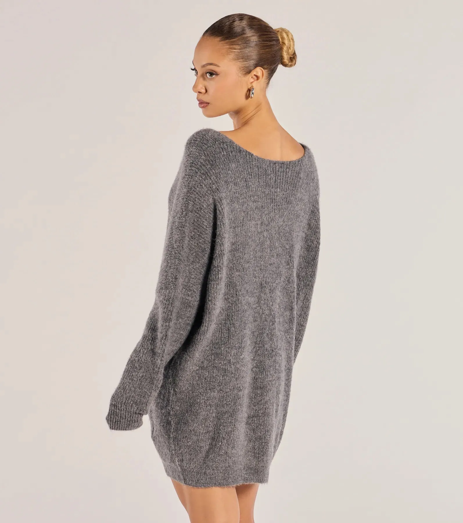 Effortless And Cozy Knit Long Sleeve Oversized Sweater sold by Windsor product image thumbnail 3