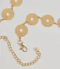 Boho Chic Textured Disc Chain Metal Belt sold by Windsor