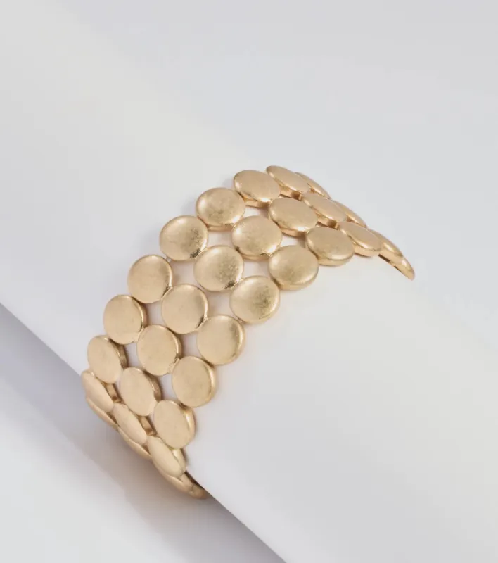 Gleaming Luxe Metal Cuff Bracelet sold by Windsor