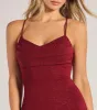 Rae Lace-Up Glitter Mermaid Dress sold by Windsor