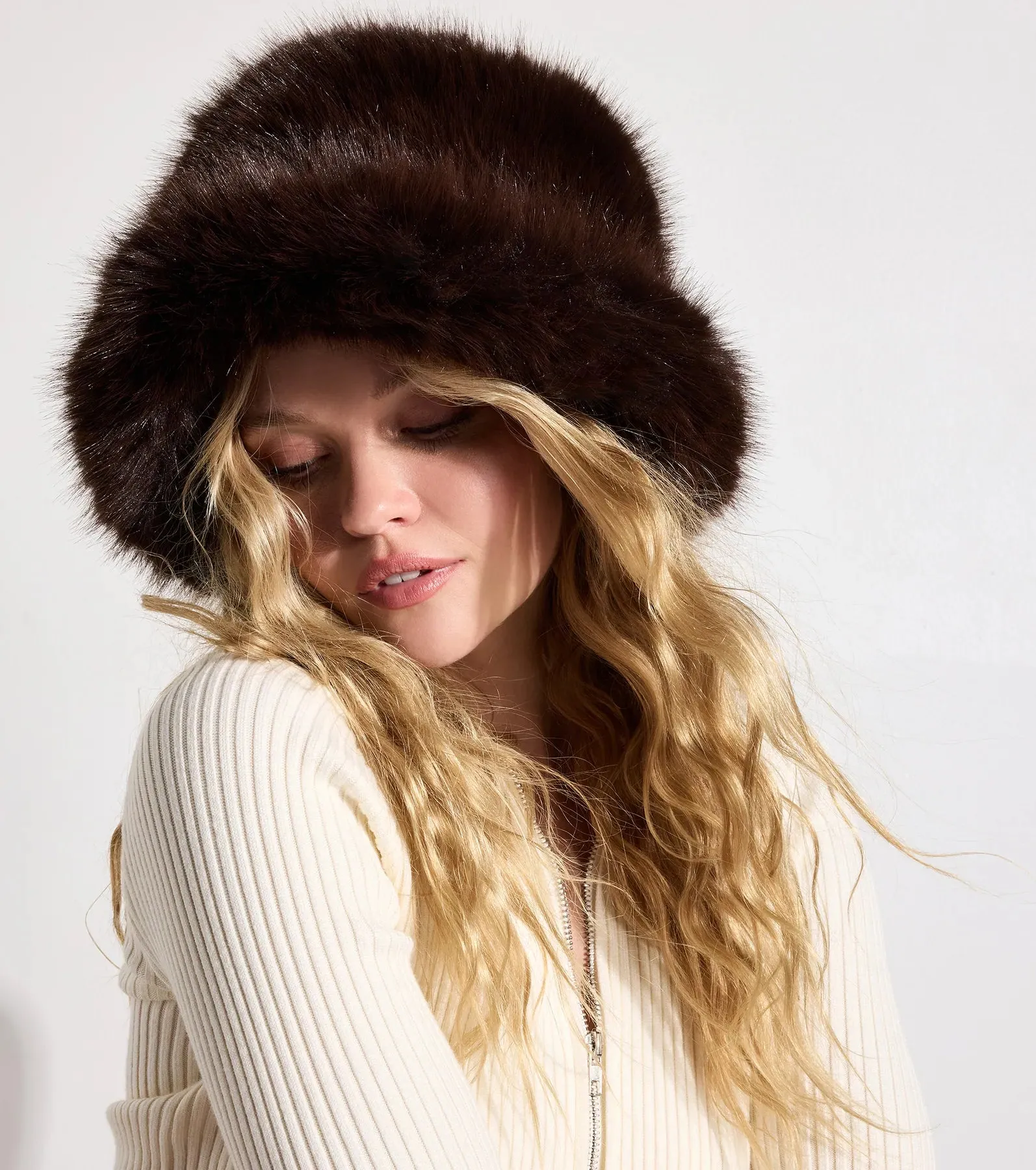 Cozy Bliss Faux Fur Bucket Hat sold by Windsor