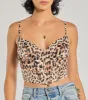 Ever Fierce Leopard Print Satin Corset sold by Windsor