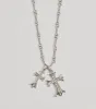 Graceful Radiance Rhinestone Cross Pendant Necklace sold by Windsor