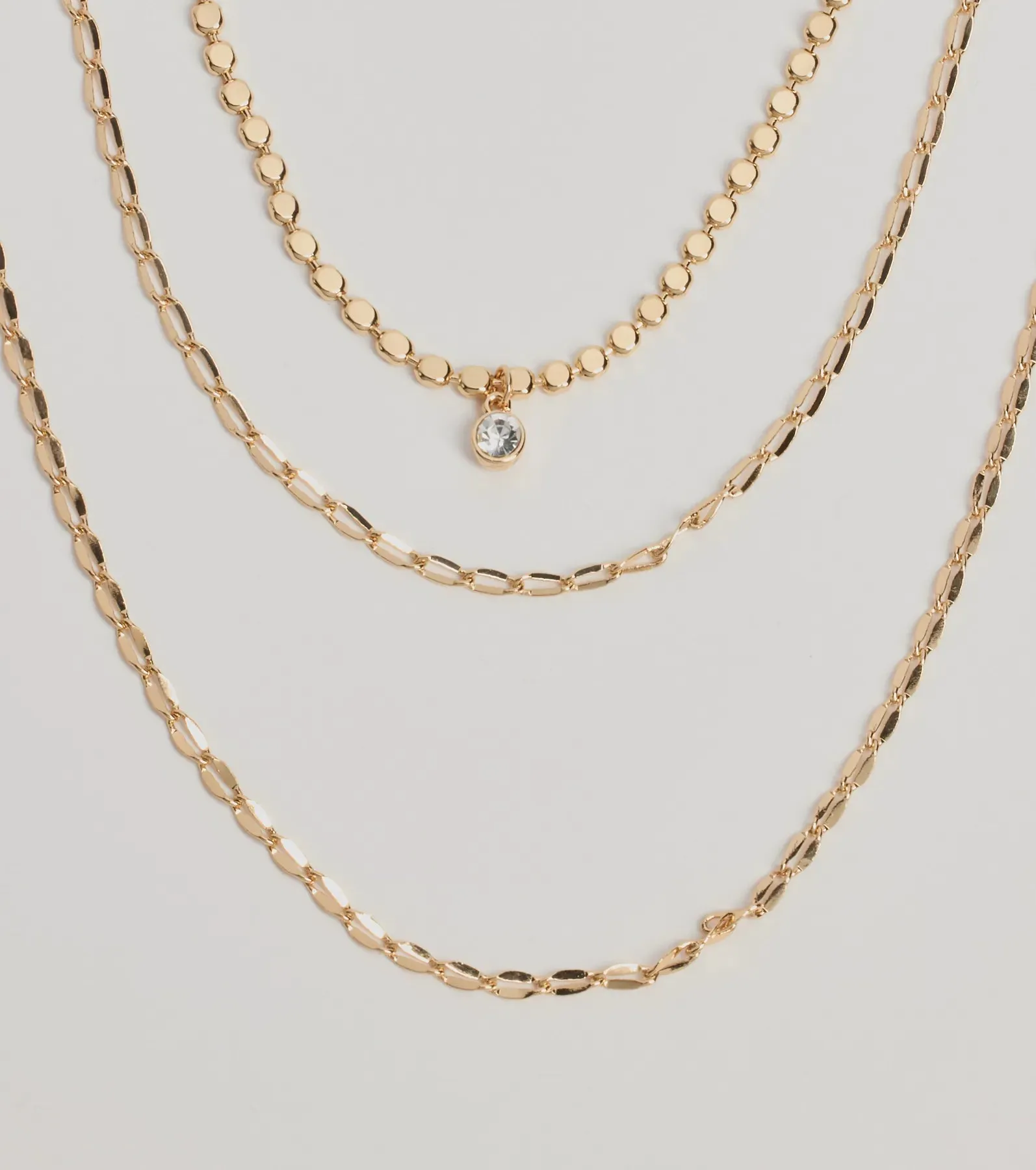 Layered Radiance Rhinestone Necklace sold by Windsor