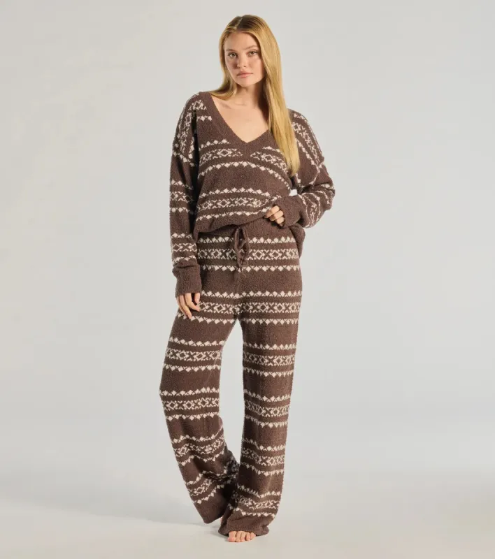 Cozy Wonderland Fair Isle Chenille Knit Pajama Joggers sold by Windsor
