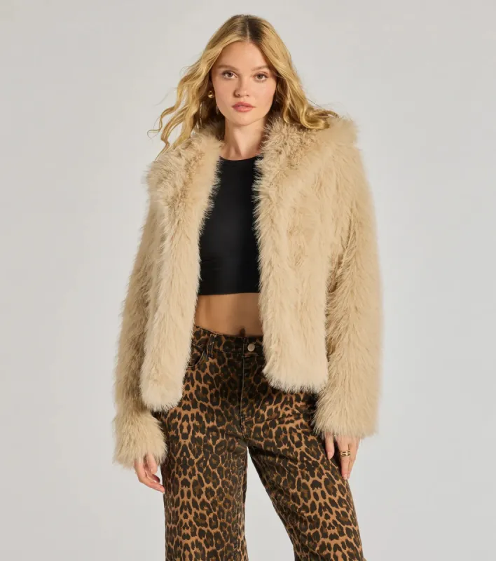 Glam Aura Faux Fur Jacket sold by Windsor