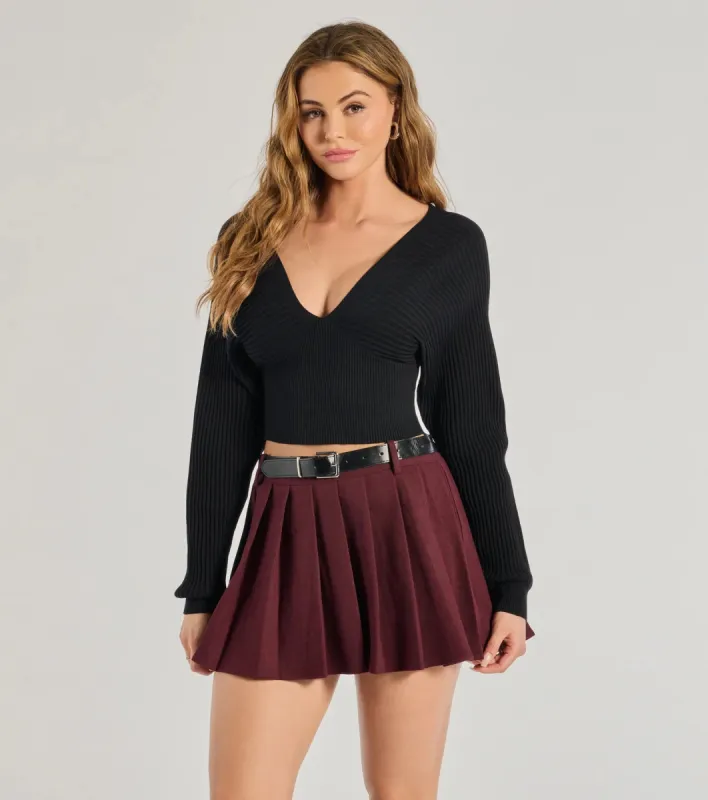 Feeling Cozy Ribbed Knit Long Sleeve Top sold by Windsor