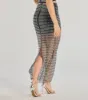 All That Shines Rhinestone Fishnet Maxi Skirt sold by Windsor