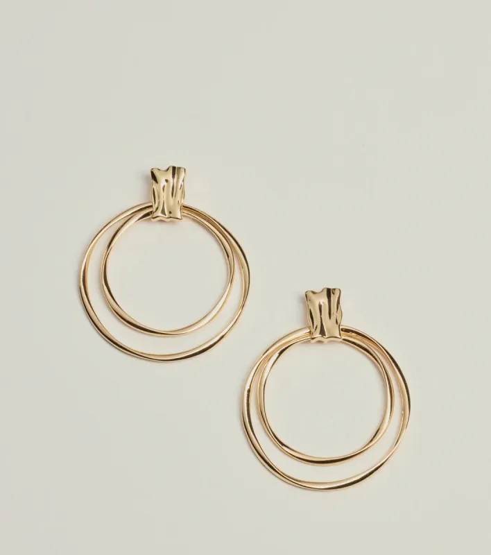 Sleek Shine Hoop Dangle Earrings sold by Windsor