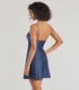 Sleek Sophistication A-Line Pleated Mini Dress sold by Windsor