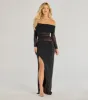 Katana Off The Shoulder Long Sleeve Dress sold by Windsor