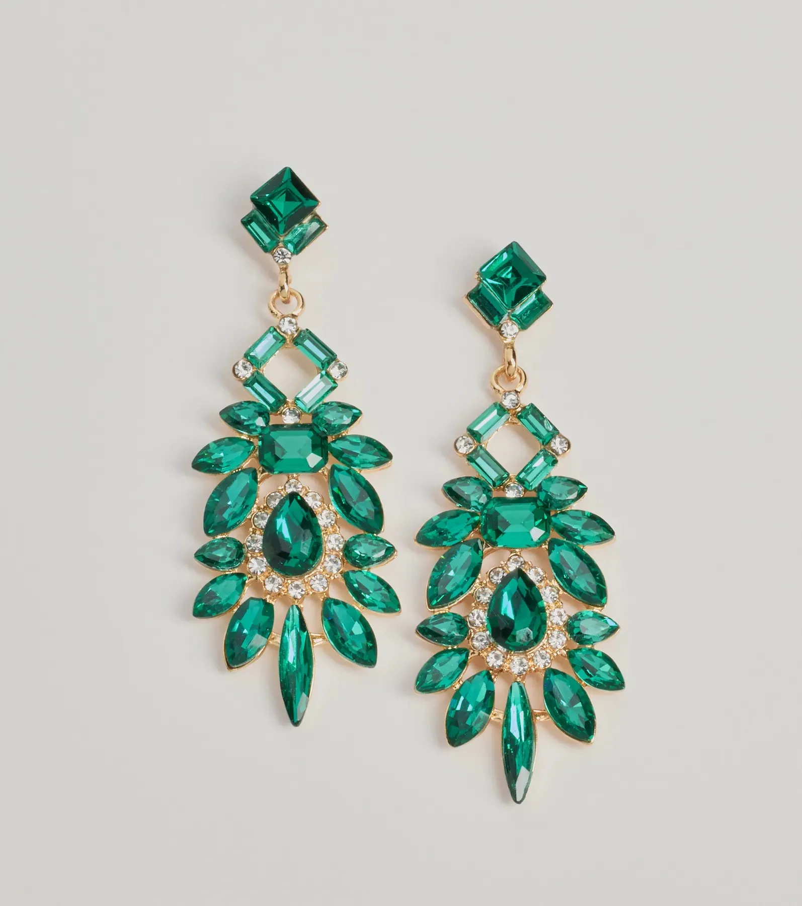 Statement Stunner Teardrop Gemstone Earrings sold by Windsor