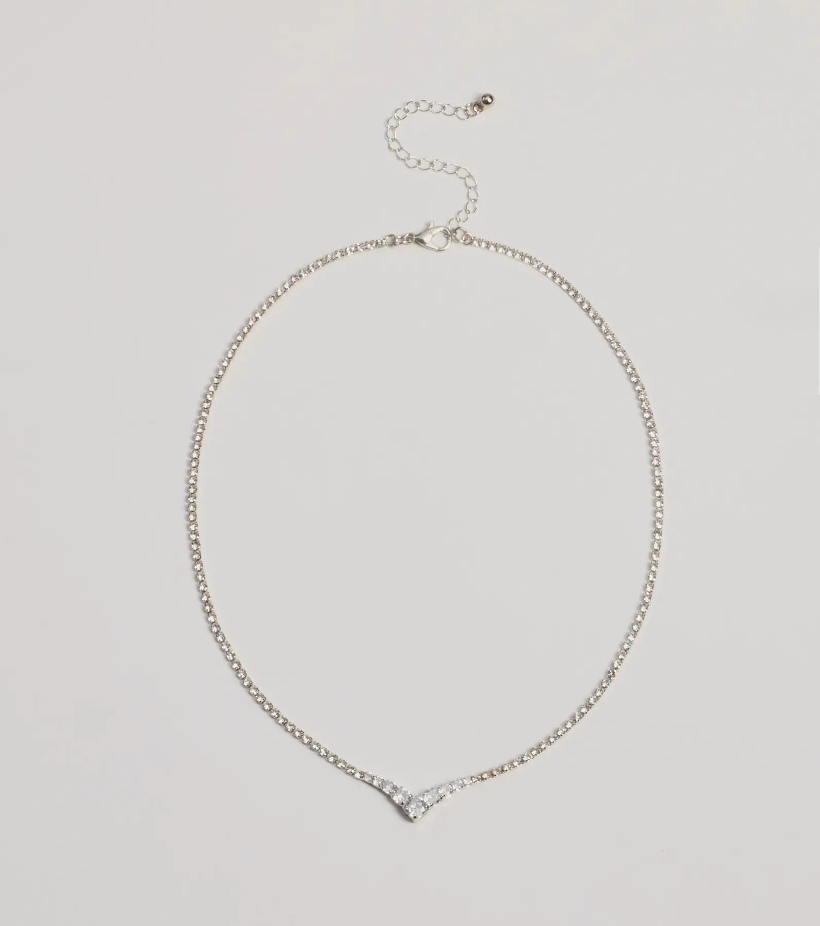 Gleam And Glow Rhinestone Necklace sold by Windsor