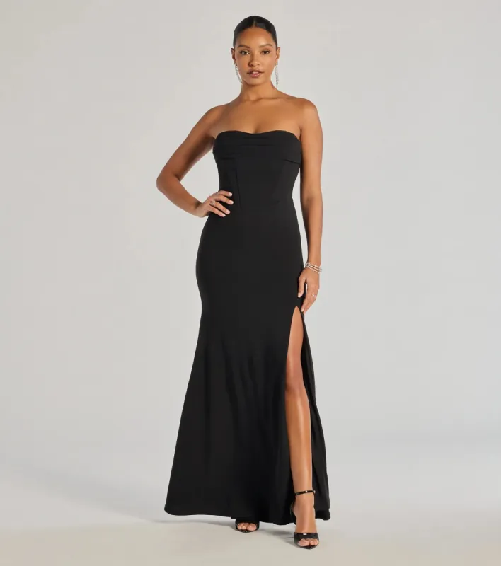 Aliana Strapless Corset Mermaid Dress sold by Windsor